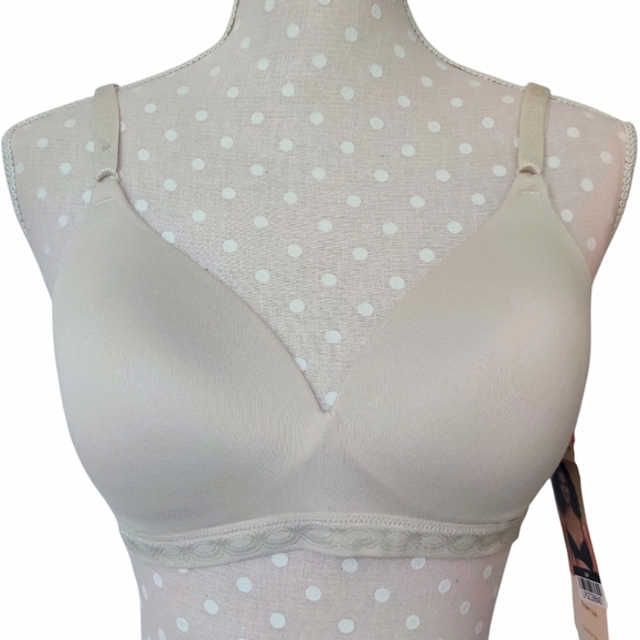 WARNER'S Simply Perfect Bra 36B Beige Wireless Lightly Lined Comfort - Picture 1 of 8